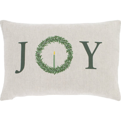 Simple Joy Indoor/Outdoor Pillow by Surya in not loaded. Made from 55% linen, 45% cotton, 100% cotton in a cottage & farmhouse style.