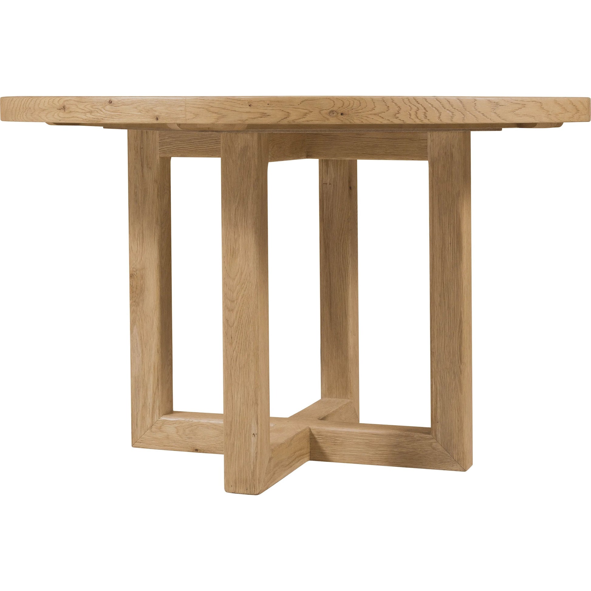 Driftwood 48" Round Dining Table by Hooker Furniture. Made from oak solids, oak veneers, fabric, 100% polyester in a transitional style.