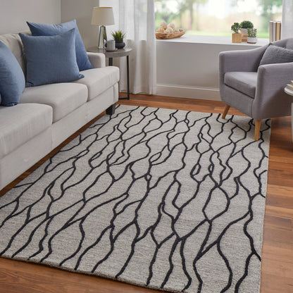 Enzo Transitional Rug - 8734F by Feizy. Made from wool in a unique style.