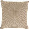 Taupe, Beige / Down Feather / 18" x 18"