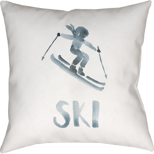 Ski II Pillow - 18934 by Livabliss. Made from front: 100% polyester, back: 100% polyester in a modern style.