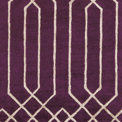 Skyline Rug - 12801 by Surya in dark plum, taupe. Made from 30% viscose, 70% wool in a unique style.
