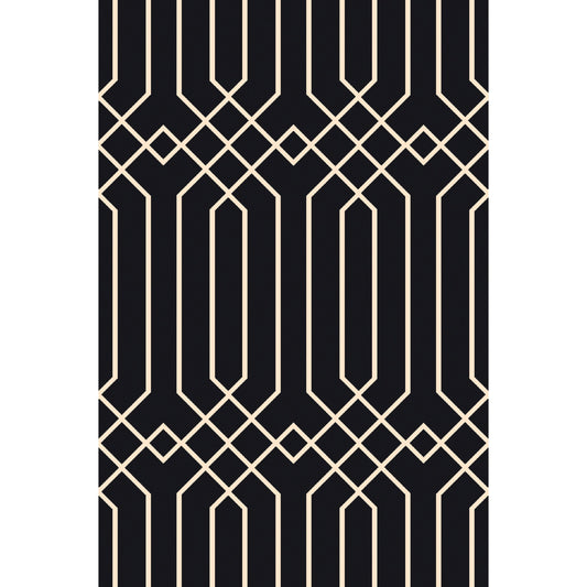 SKL-2019 Rug by Surya in black, beige. Made from 30% viscose, 70% wool in a unique style.