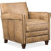 Potter Club Chair by Hooker Furniture. Made from leather in a traditional style.