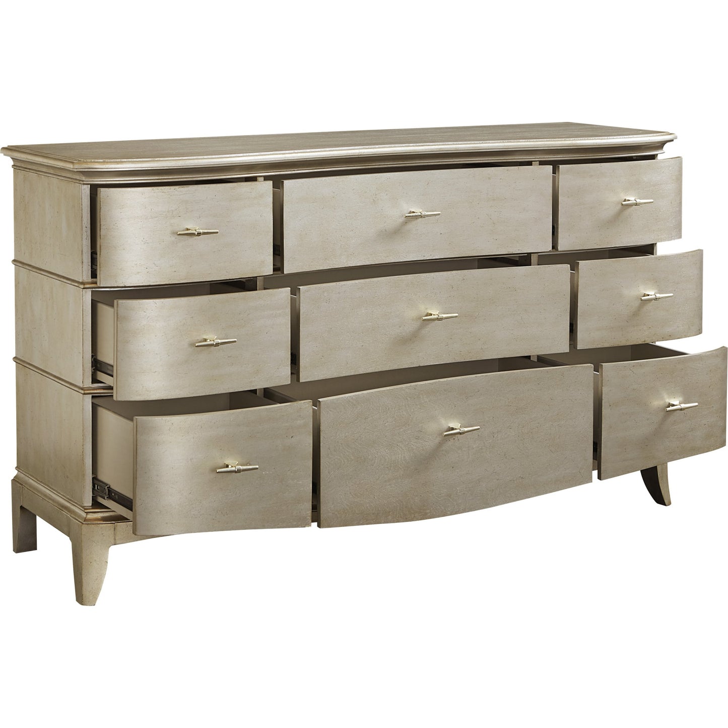 004 SR-882088 | Additional Silo | Starlite Dresser by A.R.T. Furniture in silver and peri. Made from parawood solids, primavera veneer in a transitional style.