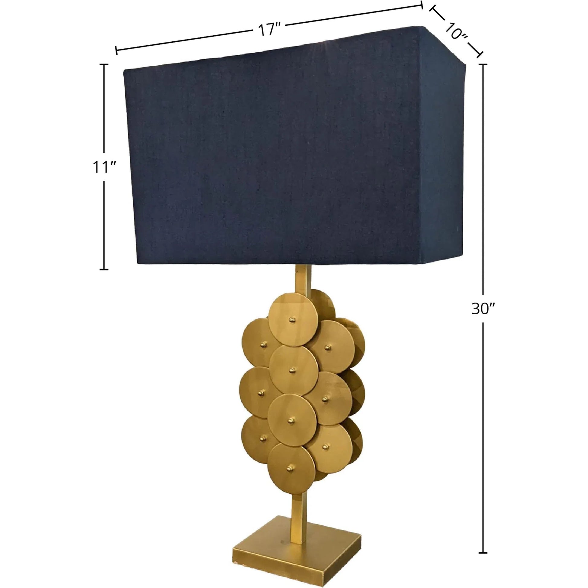 Skye Brass Disc Lamp by LH Imports in brushed brass. Made from unique in a eclectic & global style.