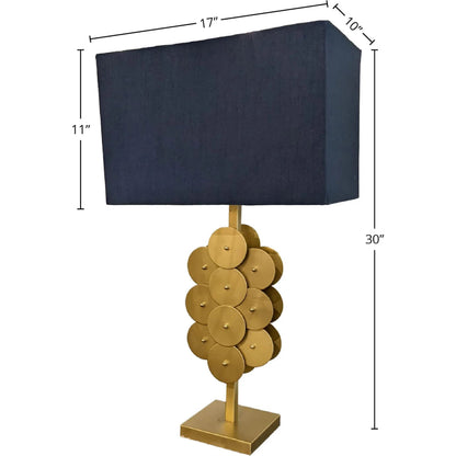 Skye Brass Disc Lamp by LH Imports in brushed brass. Made from unique in a eclectic & global style.