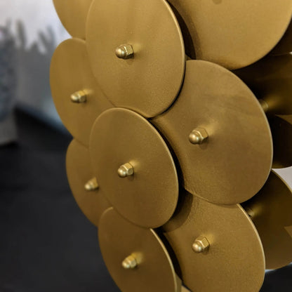Skye Brass Disc Lamp by LH Imports in brushed brass. Made from unique in a eclectic & global style.