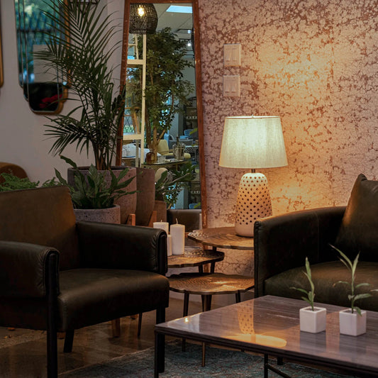 Taverna Table Lamp by LH Imports in beige, ivory. Made from ceramic, linen fabric in a unique style.