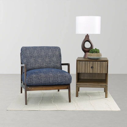 Ember Table Lamp by LH Imports in copper, off white and copper. Made from aluminum, linen in a unique style.