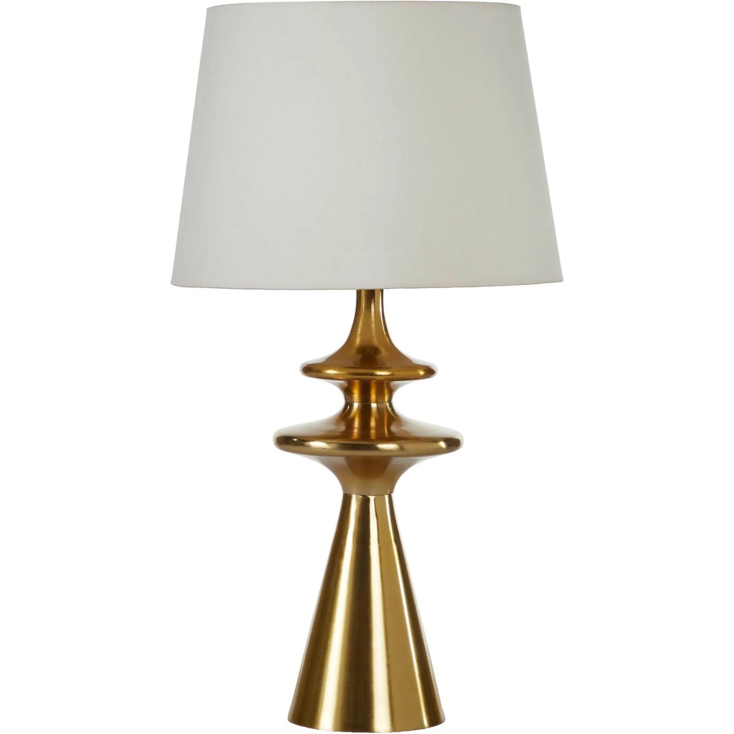 000 SI-2325248 | Primary Silo | Symphony Table Lamp by LH Imports in brass, off-white and antique brass. Made from aluminum, linen in a unique style.