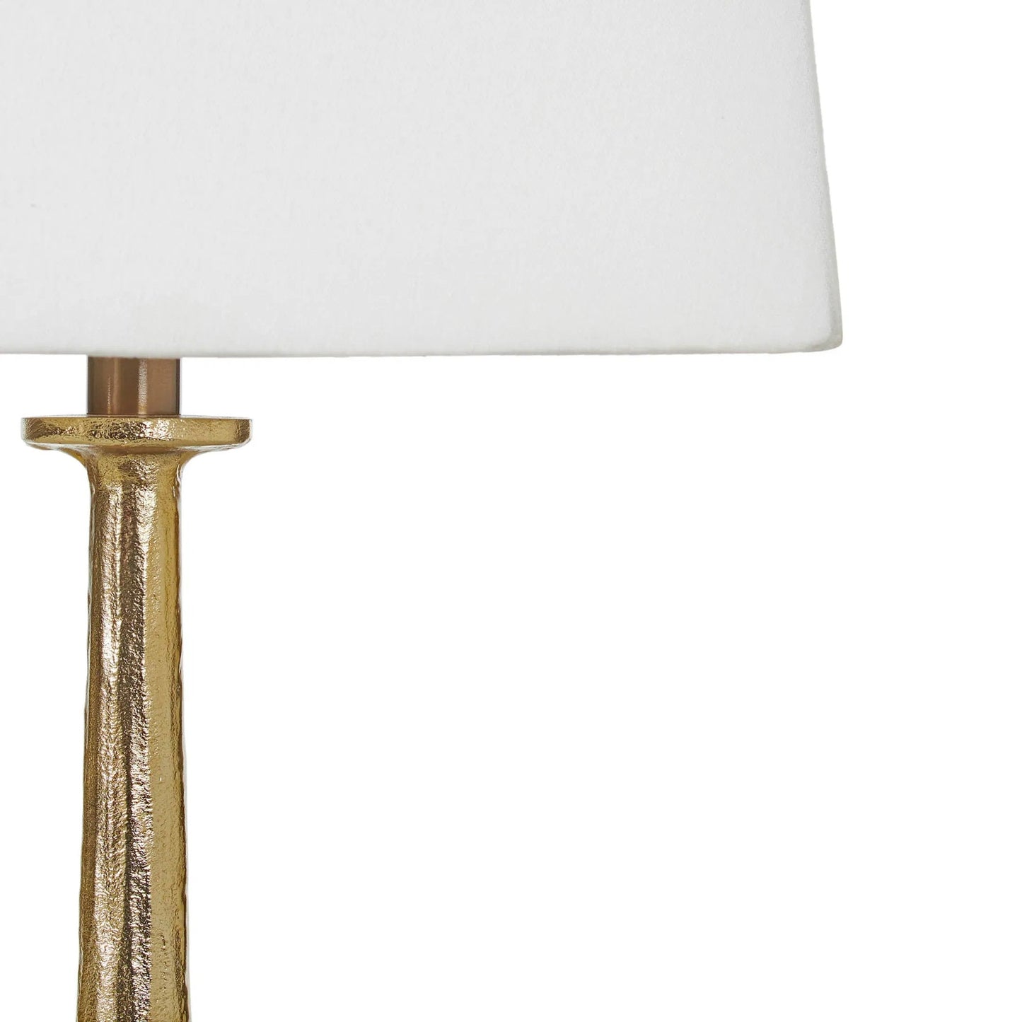 005 SI-2325250 | Closeup | Elite Table Lamp by LH Imports in brass, off white and antique brass. Made from aluminum, linen in a unique style.