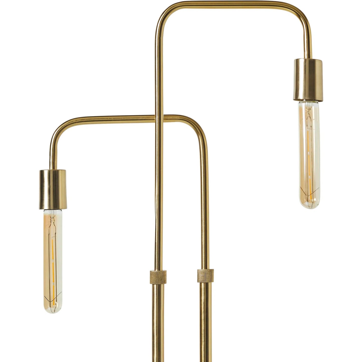 002 SI-2325252 | Closeup | Elevate Floor Lamp by LH Imports in brass and antique brass. Made from iron in a unique style.