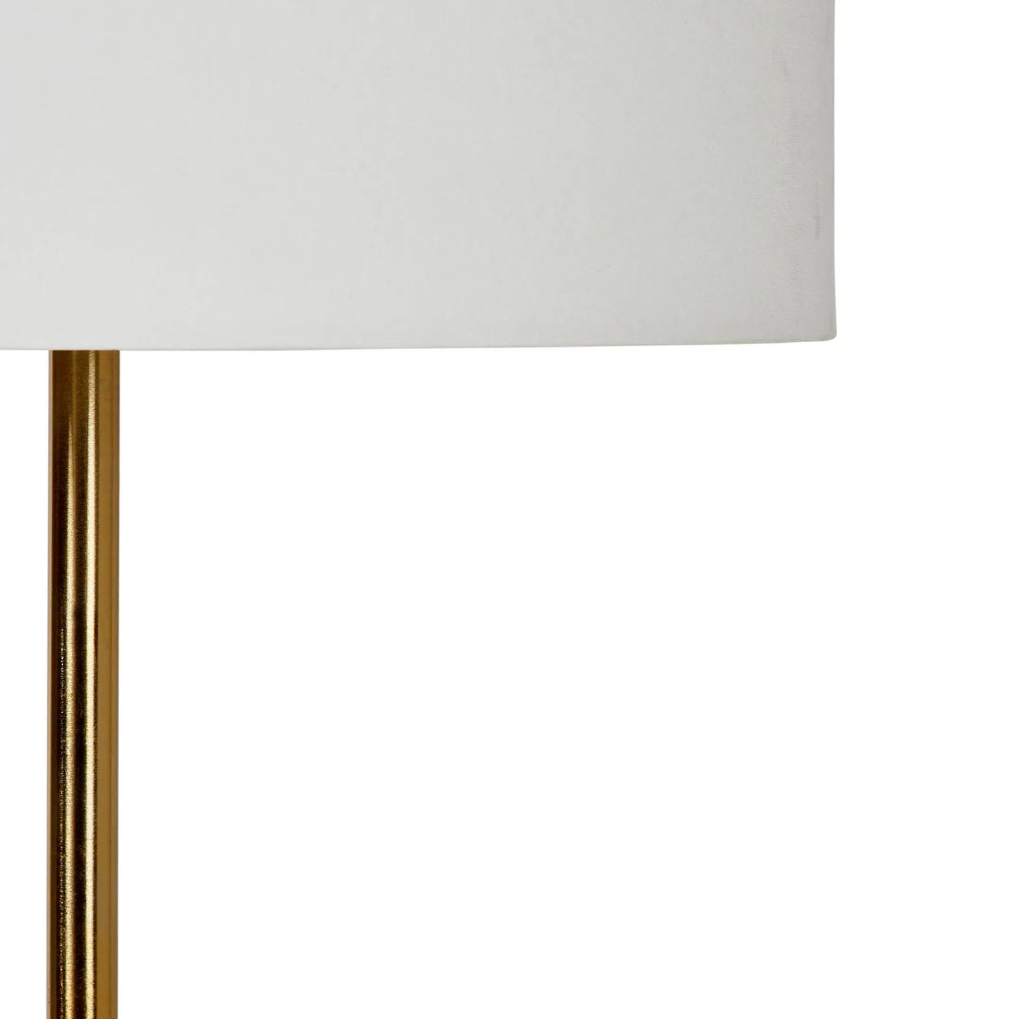 003 SI-2452954 | Closeup | Orchid Floor Lamp by LH Imports in antique brass, white. Made from unique in a modern style.