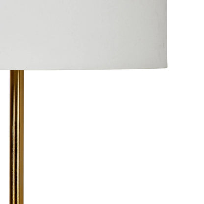 Orchid Floor Lamp by LH Imports in antique brass, white. Made from unique in a modern style.