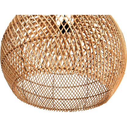 Cascade Chandelier by LH Imports in brown and natural, black. Made from rattan, iron in a rustic style.