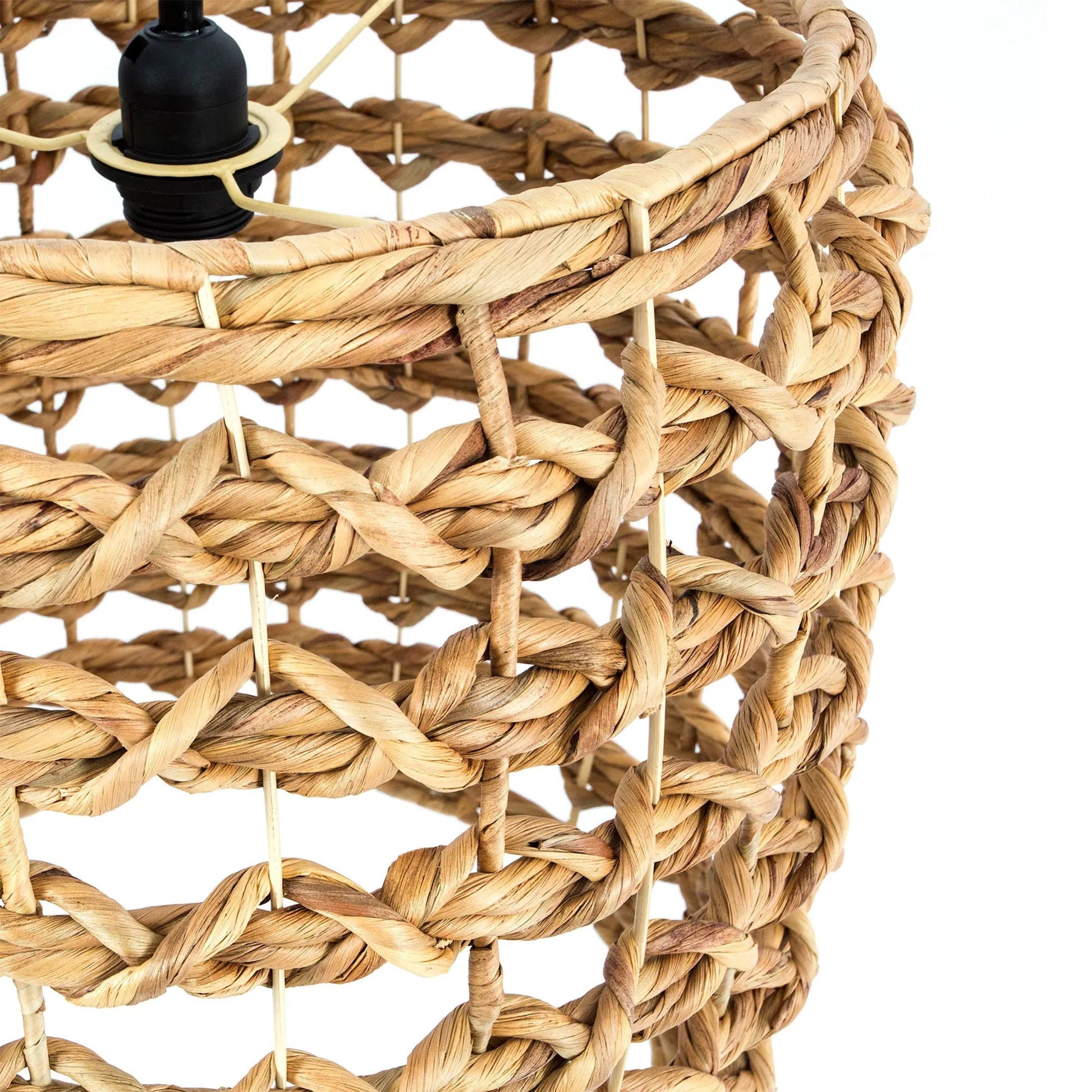 Hyacinth Chandelier by LH Imports in brown and natural, black. Made from iron in a rustic style.