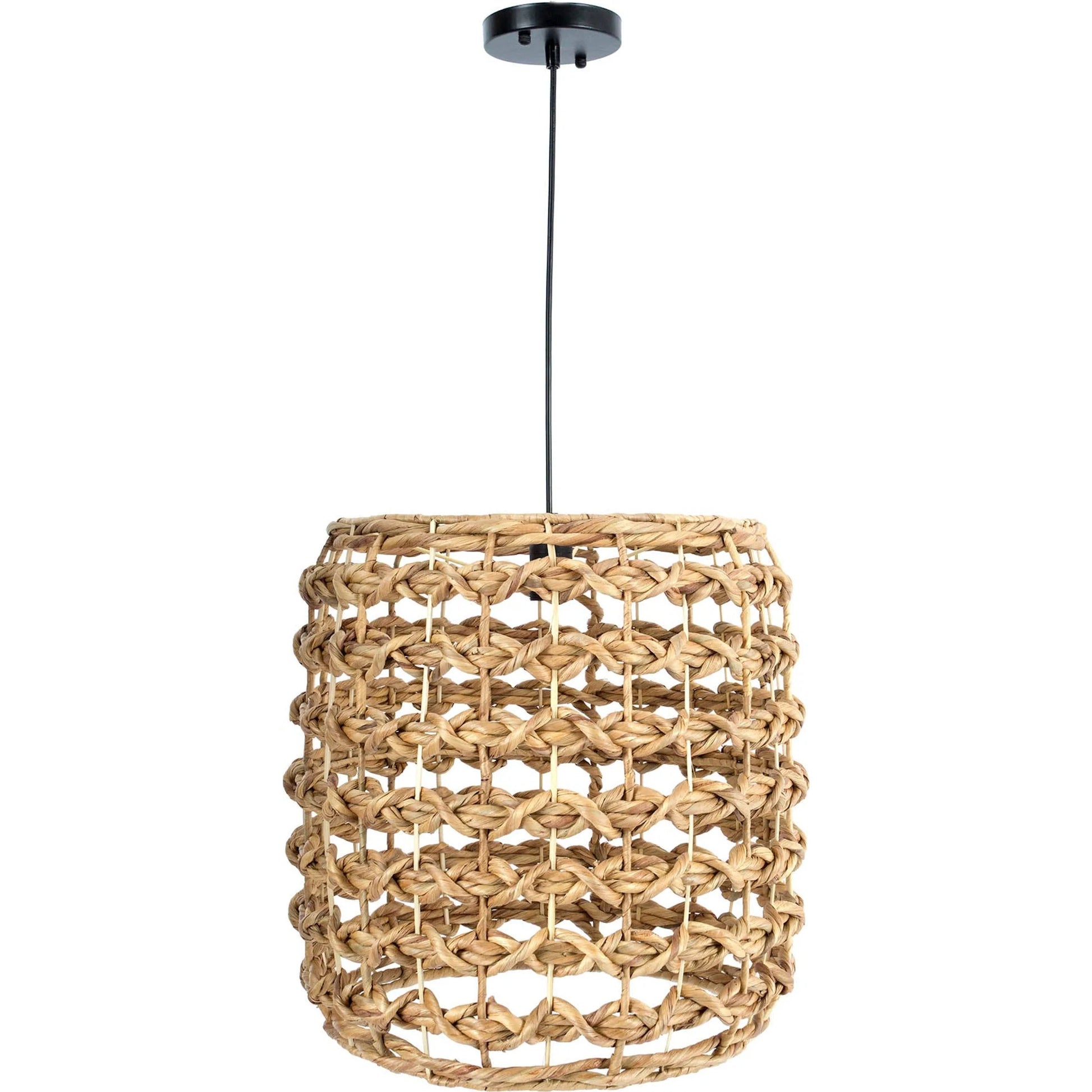 Hyacinth Chandelier by LH Imports in brown and natural, black. Made from iron in a rustic style.