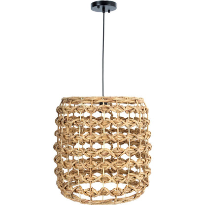 Hyacinth Chandelier by LH Imports in brown and natural, black. Made from iron in a rustic style.