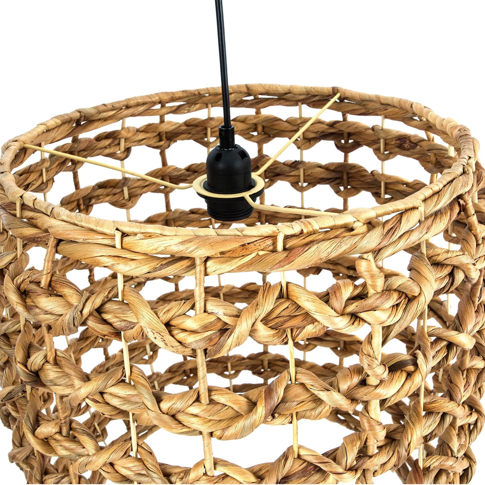 Hyacinth Chandelier by LH Imports in brown and natural, black. Made from iron in a rustic style.