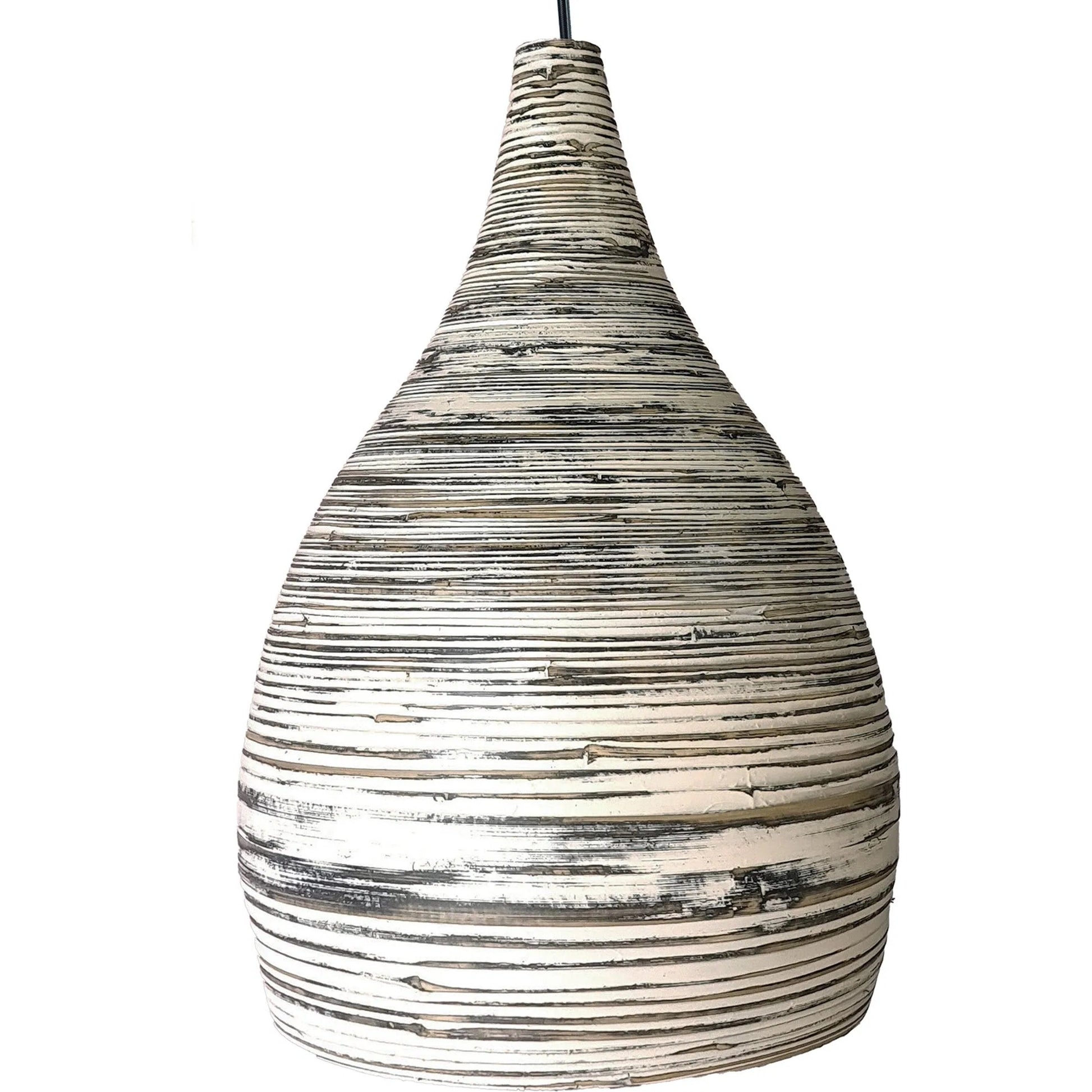 Lago Chandelier by LH Imports in black, white and black, white. Made from bamboo, iron in a eclectic & global style.