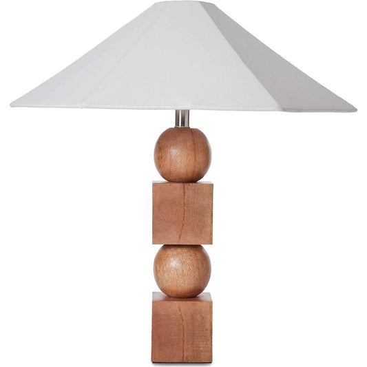 Geometric Table Lamp by LH Imports in natural. Made from unique in a unique style.