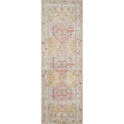 Skye SKY-04 Rug by Loloi in gold, blush. Made from 100% polyester in a eclectic & global style.