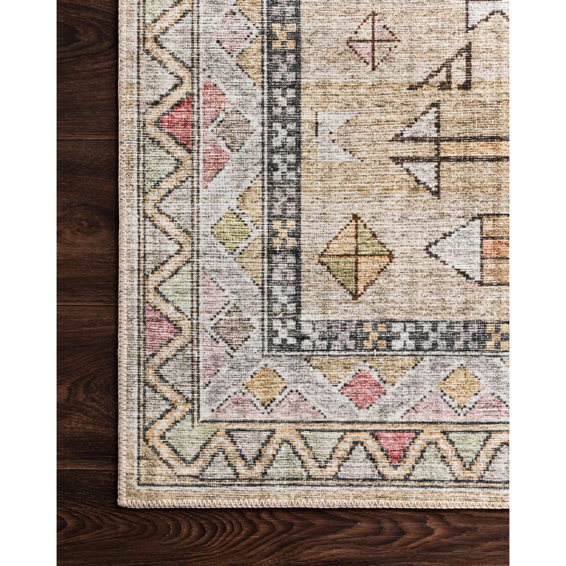 Skye SKY-04 Rug by Loloi in gold, blush. Made from 100% polyester in a eclectic & global style.