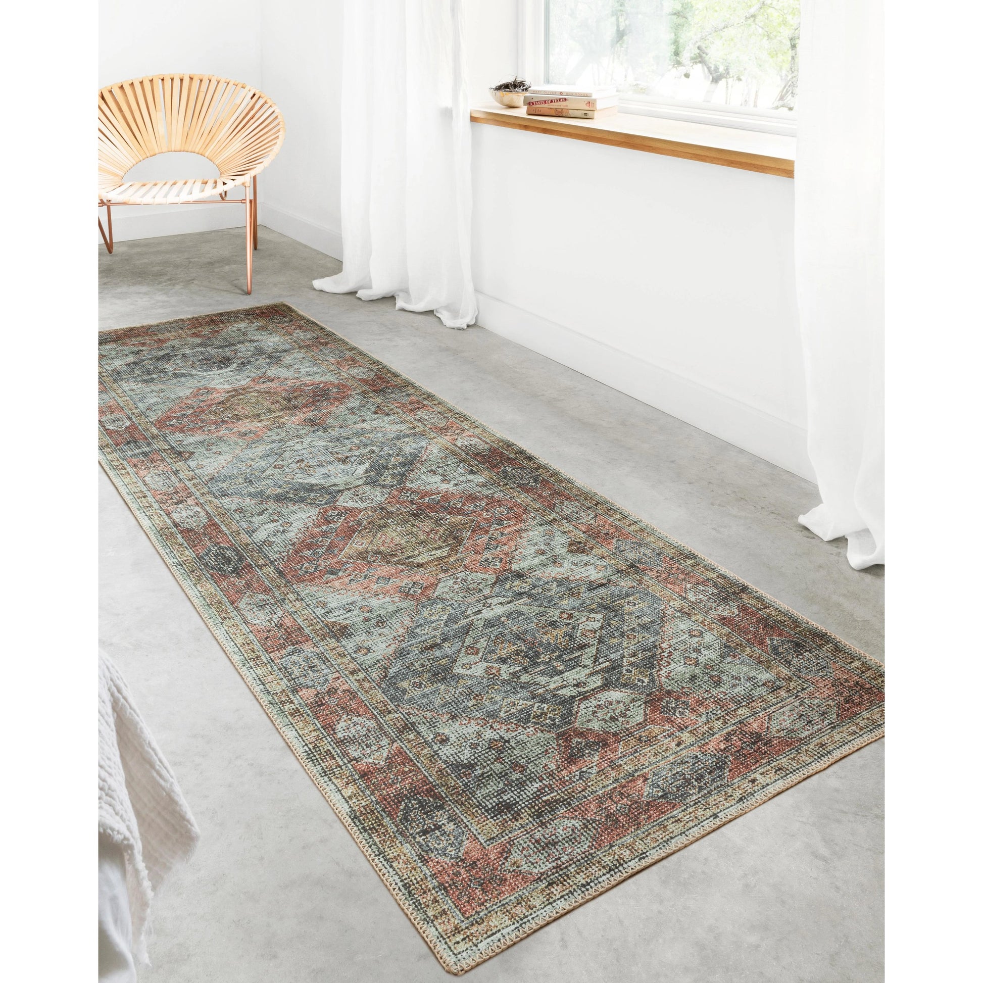 Skye SKY-06 Rug by Loloi in apricot, mist. Made from 100% polyester in a rustic style.