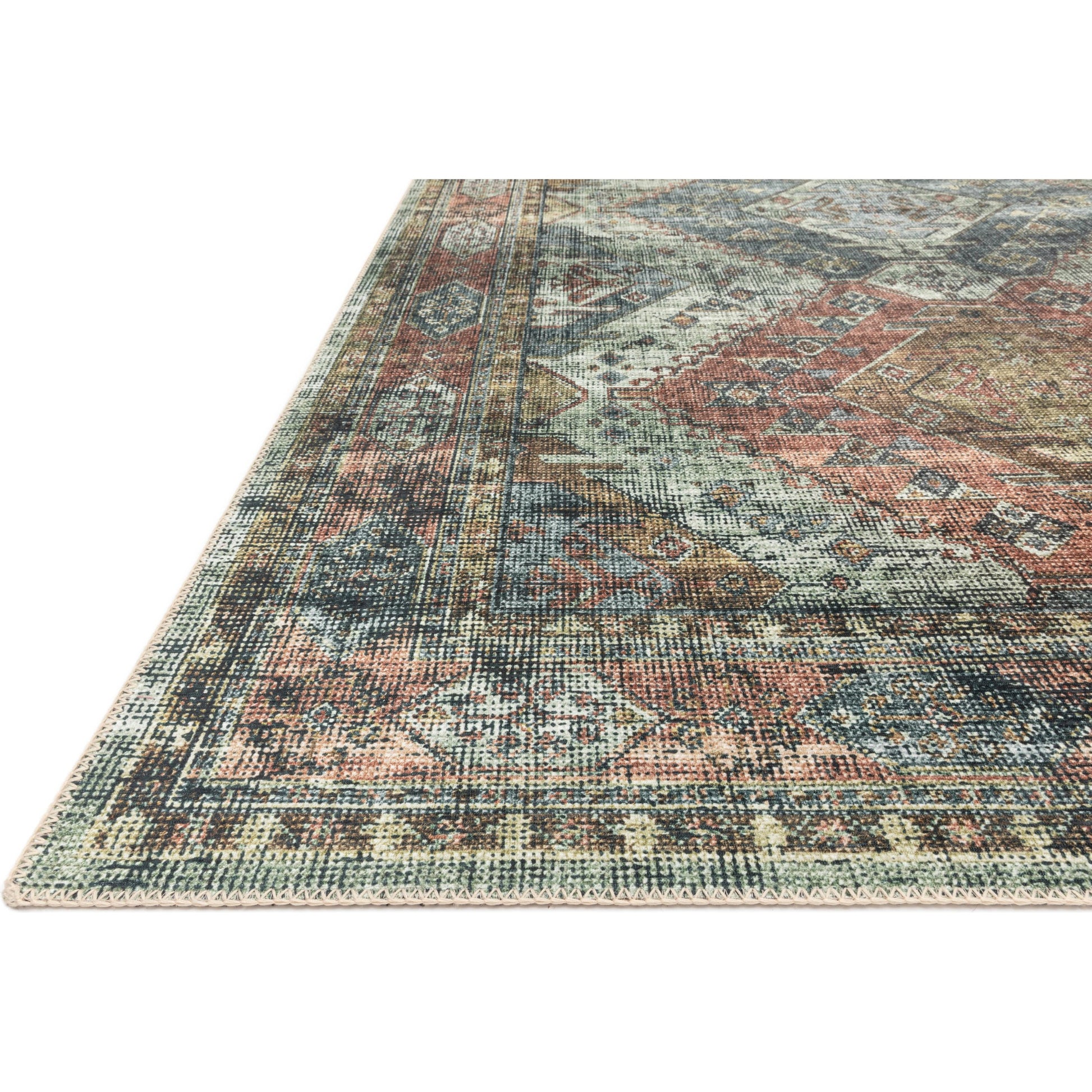 Skye SKY-06 Rug by Loloi in apricot, mist. Made from 100% polyester in a rustic style.