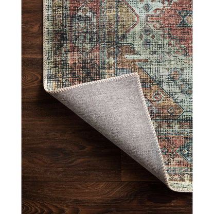 Skye SKY-06 Rug by Loloi in apricot, mist. Made from 100% polyester in a rustic style.