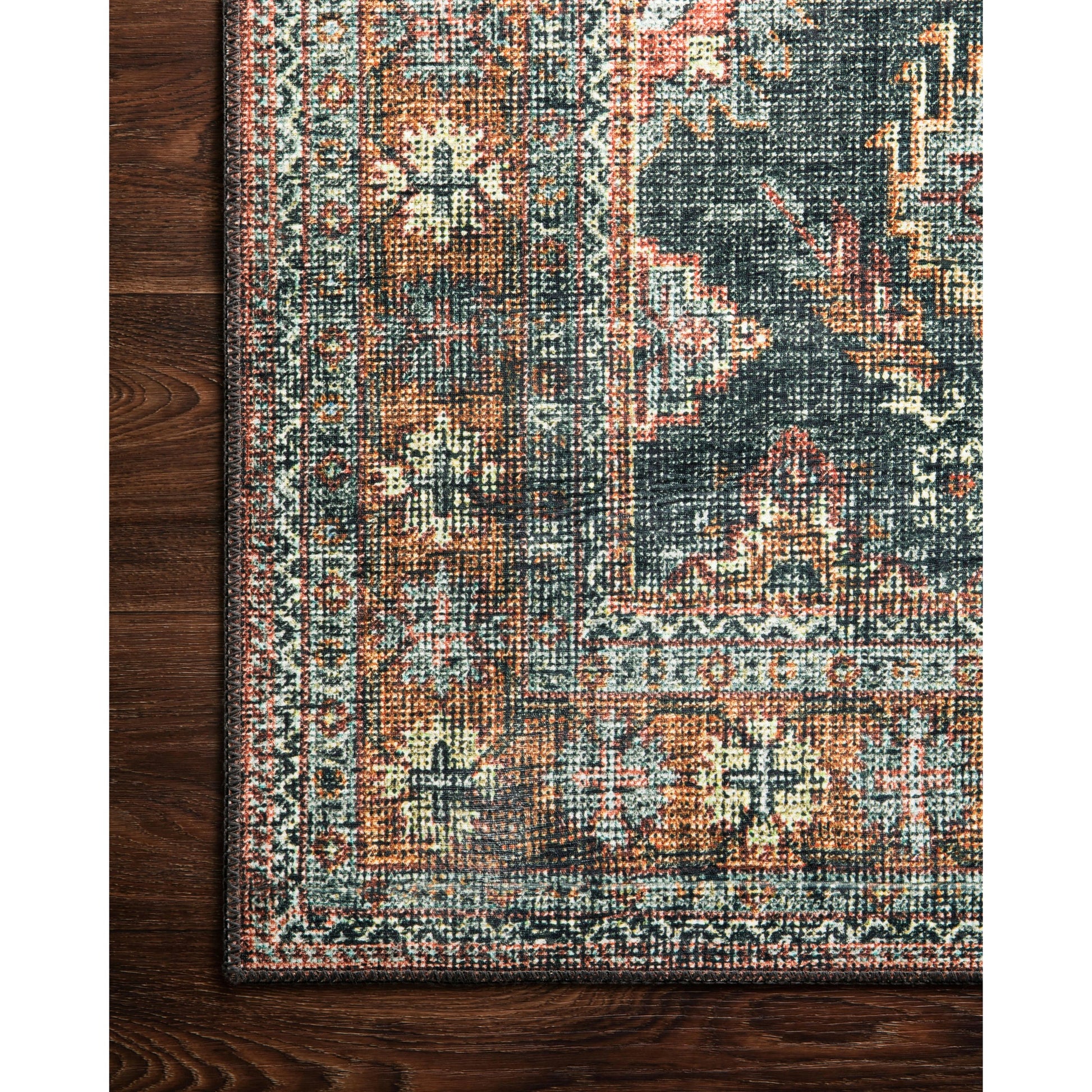 Skye SKY-10 Rug by Loloi in sea, rust. Made from 100% polyester in a traditional style.