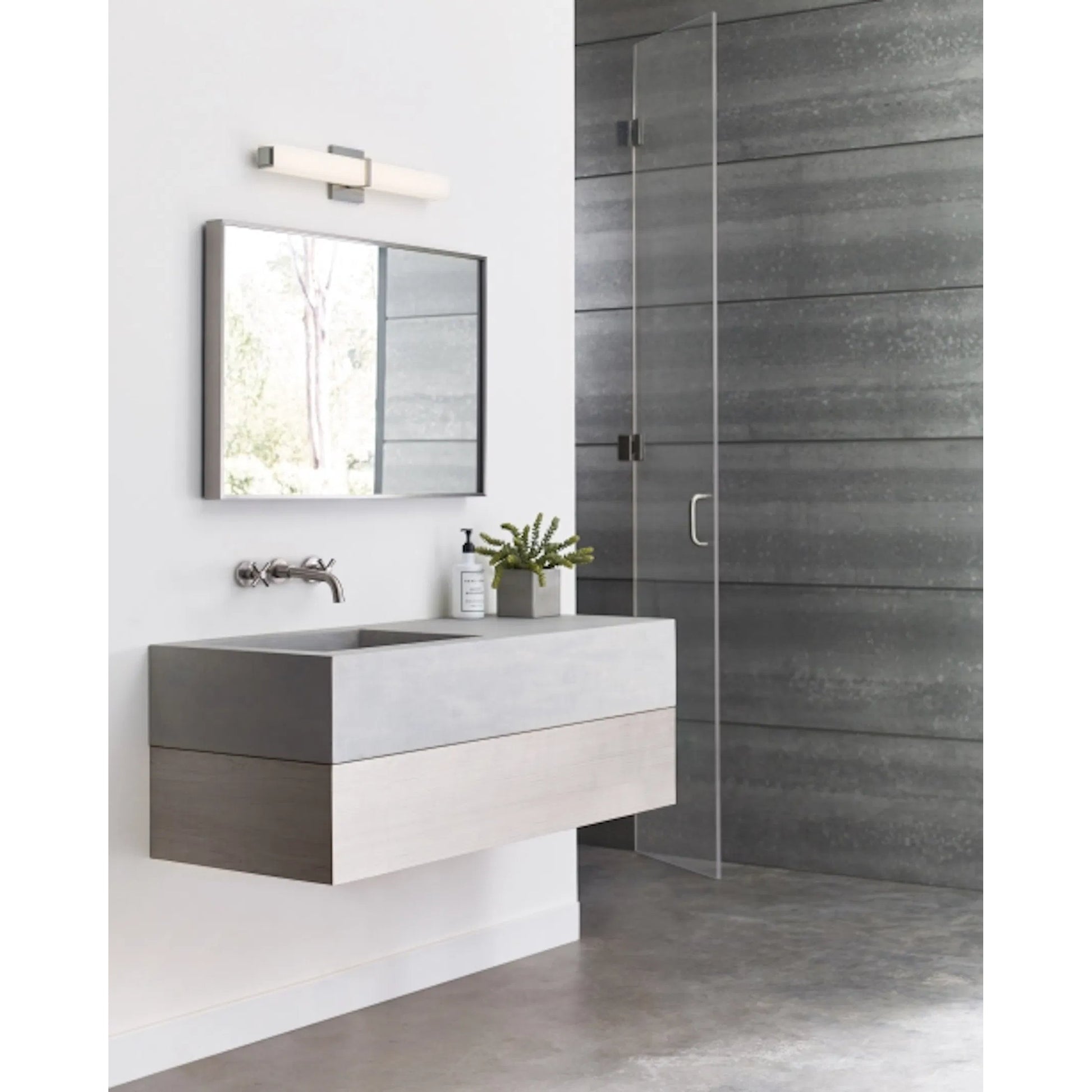 Metro Bath by Tech Lighting in chrome. Made from unique in a modern style.