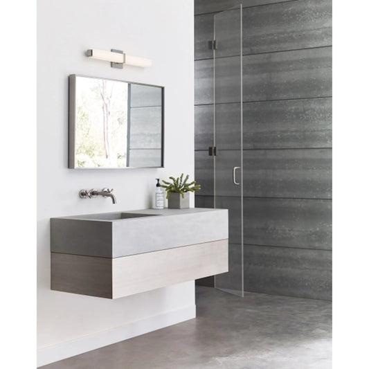 Metro Bath by Tech Lighting in chrome. Made from glass in a modern style.