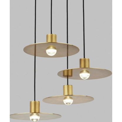 Eaves 4-Light Chandelier by Visual Comfort & Co.. Made from aluminum or brass in a unique style.