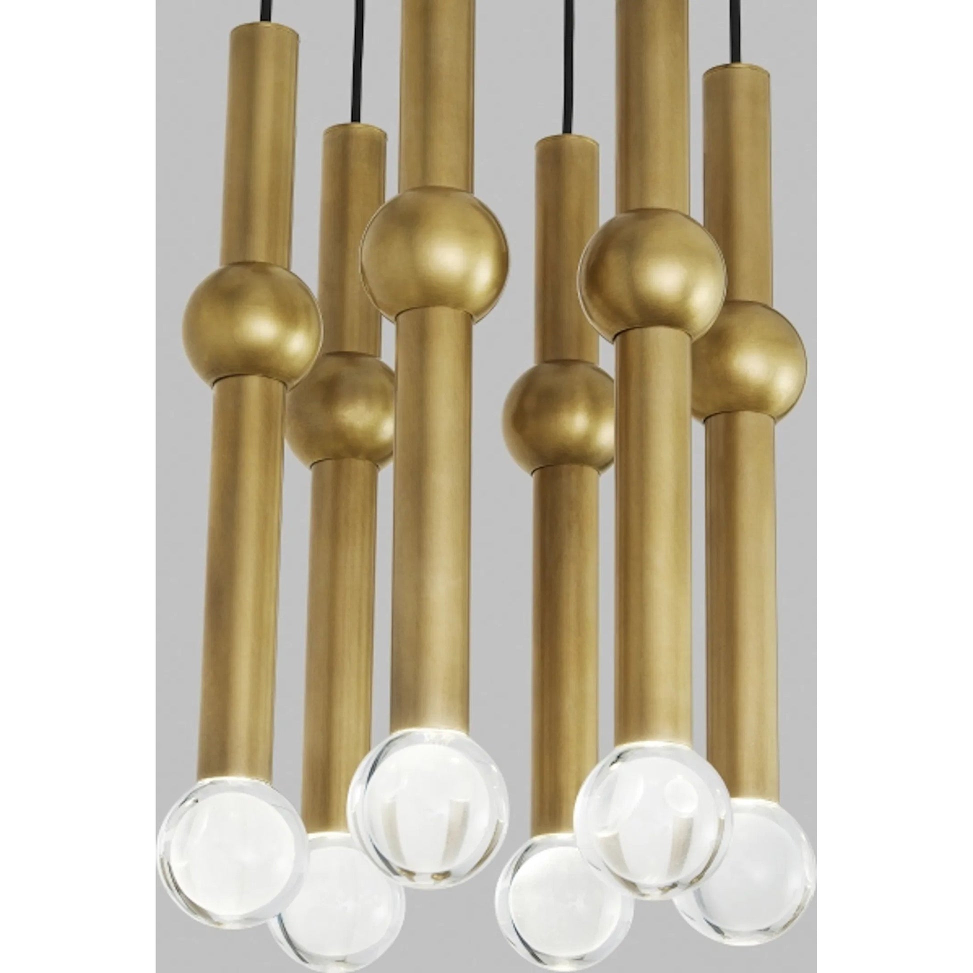 Guyed 6 Light Chandelier by Visual Comfort & Co.. Made from aluminum or brass in a unique style.