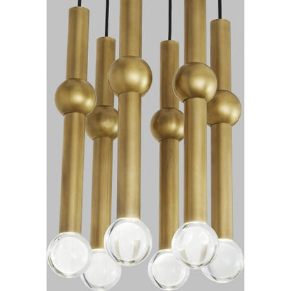Guyed 6 Light Chandelier by Visual Comfort & Co.. Made from aluminum or brass in a unique style.