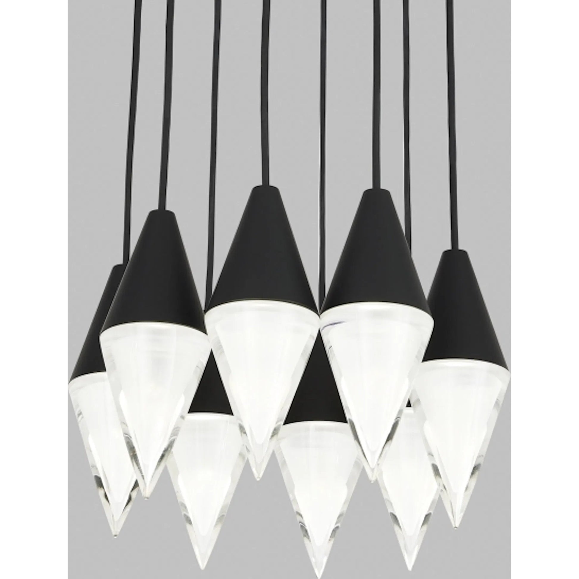 Turret 8-Light Chandelier by Visual Comfort & Co.. Made from aluminum or brass in a unique style.