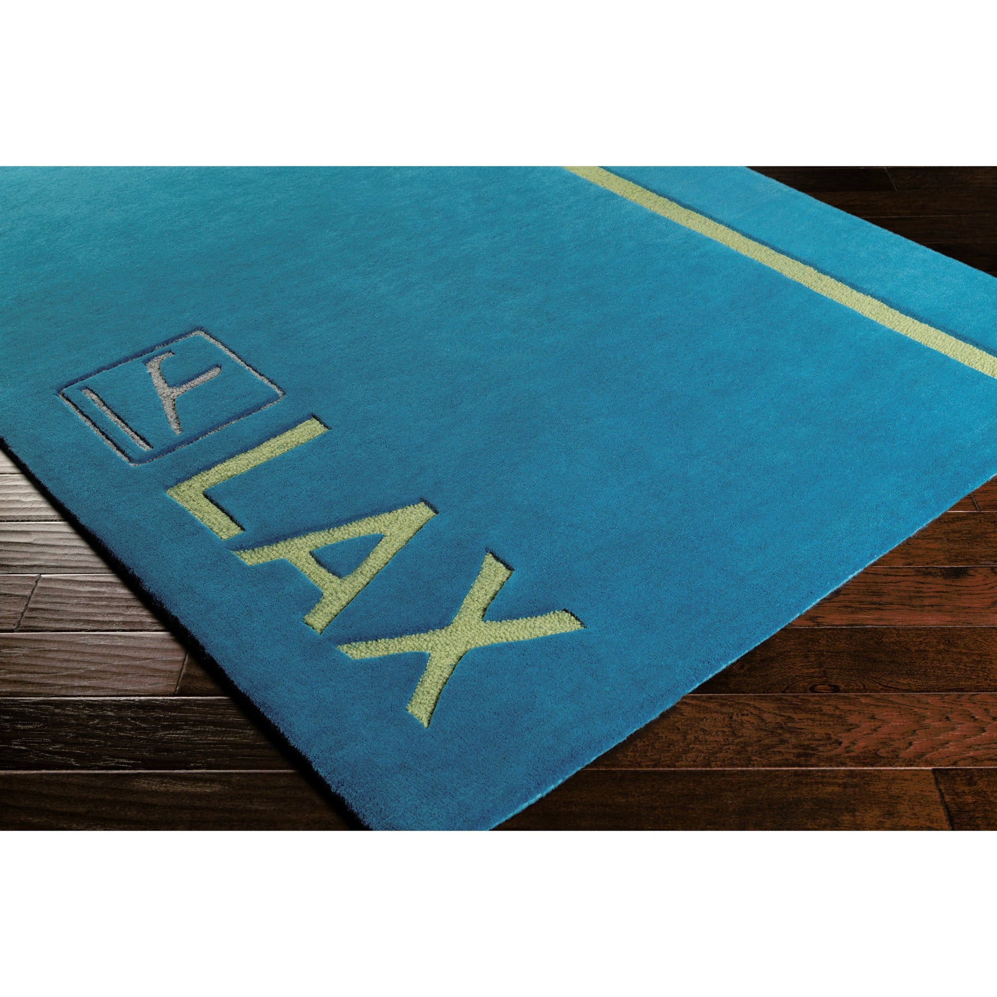 SLB-6812 Rug by Surya in light blue, olive, charcoal. Made from 100% wool in a unique style.