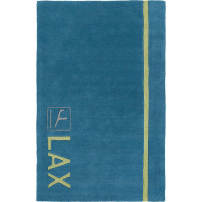 SLB-6812 Rug by Surya in light blue, olive, charcoal. Made from 100% wool in a unique style.
