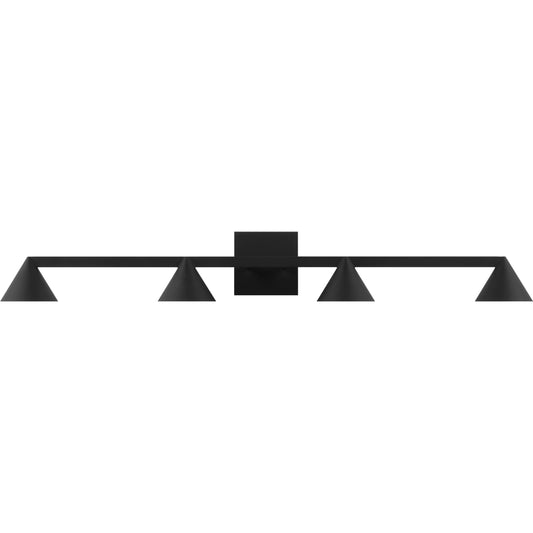 Midrand 36" Vanity Light by Visual Comfort & Co. in nightshade black. Made from steel in a unique style.