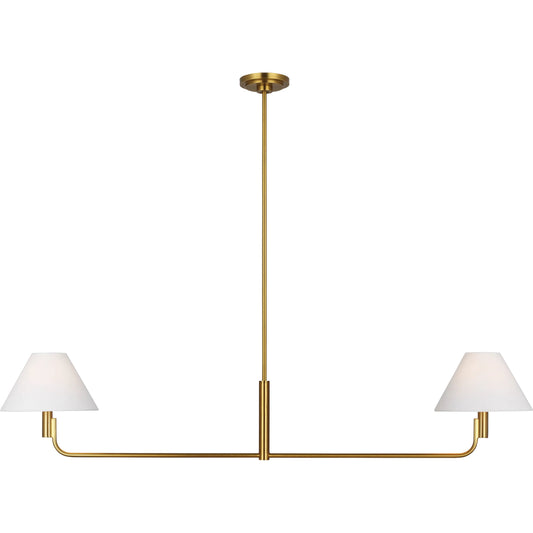 Colfax Medium Linear Chandelier by Visual Comfort & Co.. Made from steel in a modern style.