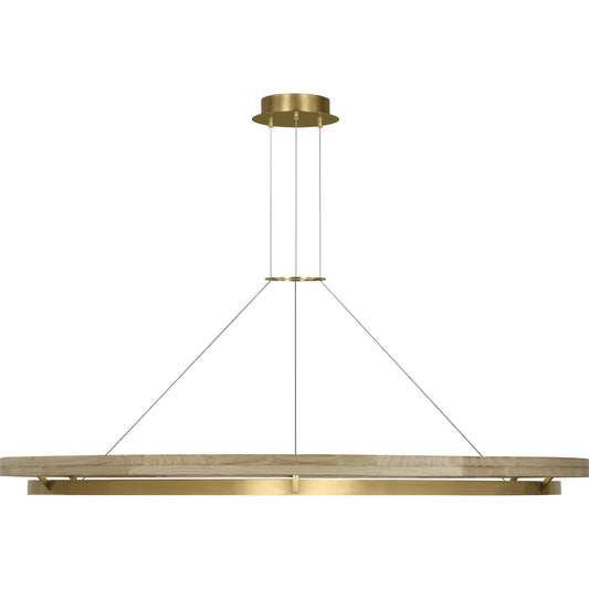 Grace 65" Chandelier by Visual Comfort & Co.. Made from aluminum or brass in a modern style.