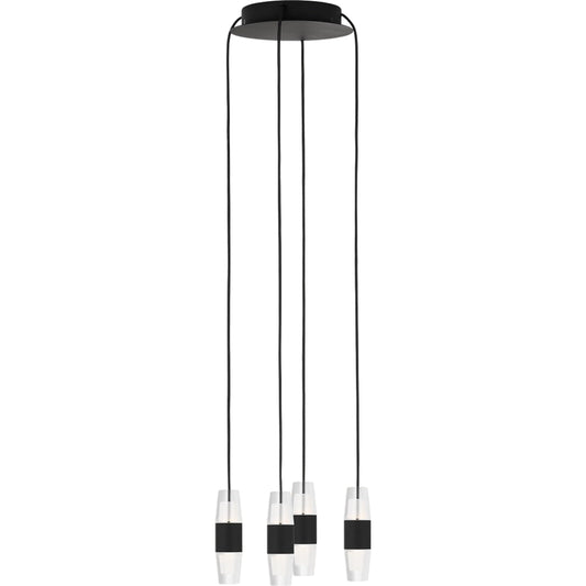 Lassell Short 4 Light Chandelier by Visual Comfort & Co.. Made from aluminum or brass in a unique style.