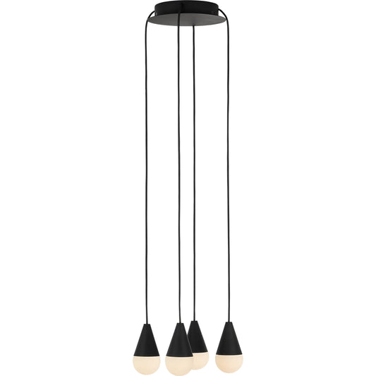 Cupola Alabaster 4 Light Chandelier by Visual Comfort & Co.. Made from aluminum or brass in a modern style.