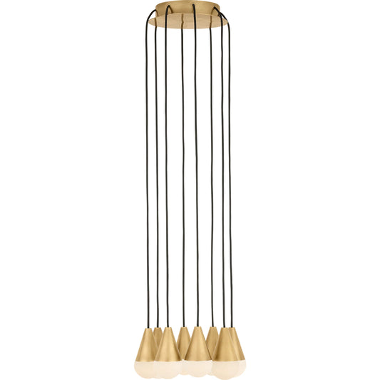 Cupola Alabaster 8 Light Chandelier by Visual Comfort & Co.. Made from aluminum or brass in a modern style.