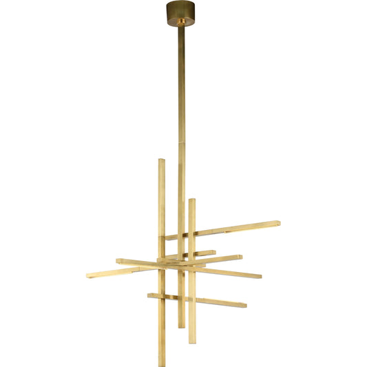 Cityscape Large Chandelier by Visual Comfort & Co. in white. Made from brass in a modern style.
