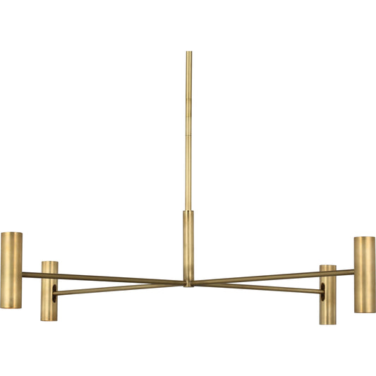 Ponte Chandelier by Visual Comfort & Co.. Made from aluminum or brass in a unique style.
