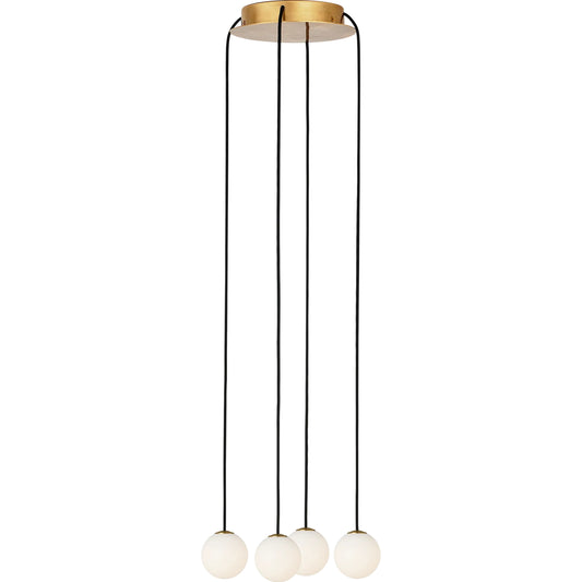 Orbet 4 Light Chandelier by Visual Comfort & Co.. Made from brass in a unique style.