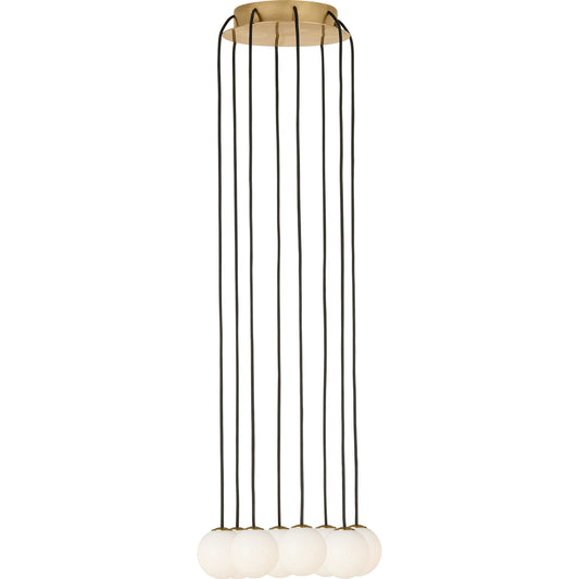 Orbet 8 Light Chandelier by Visual Comfort & Co.. Made from brass in a unique style.